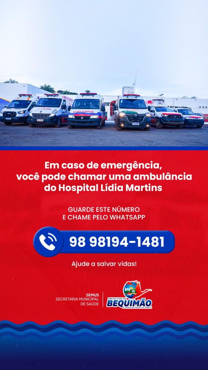 Hospital Lídia Martins passa a contar com seis ambulâncias para atendimento de emergência